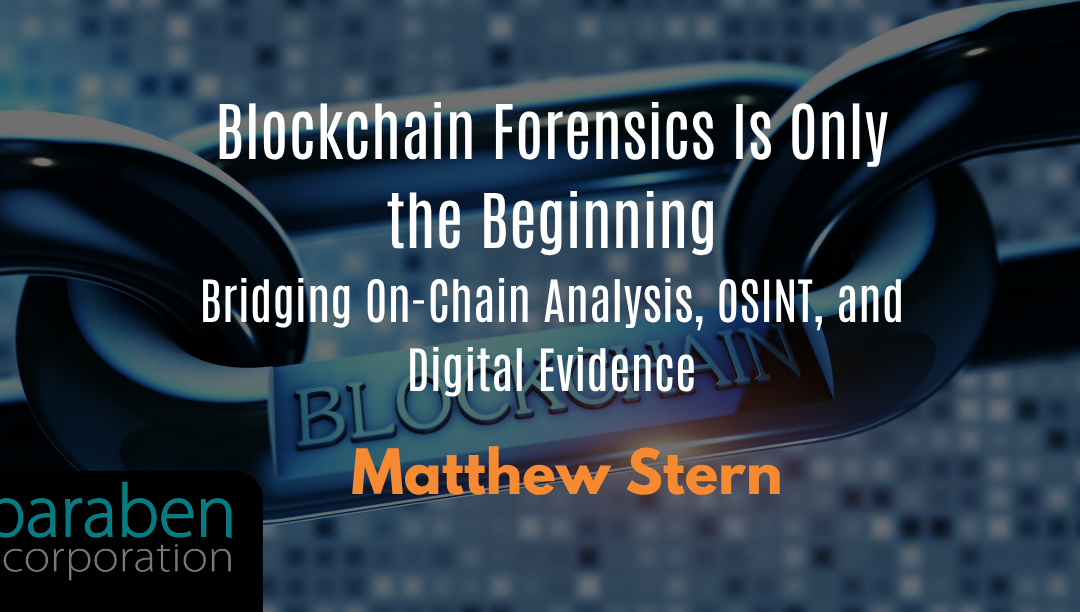 Blockchain Forensics Is Only the Beginning